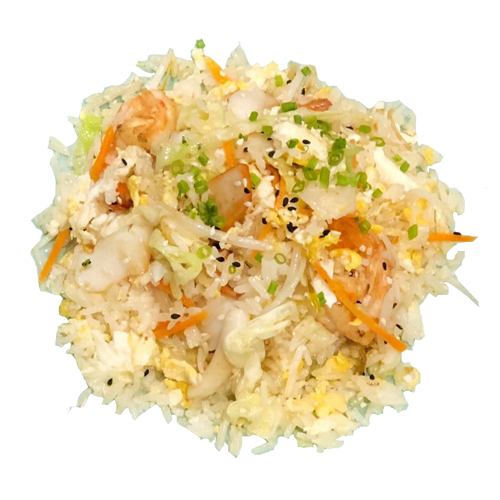 Arroz frito con mariscos