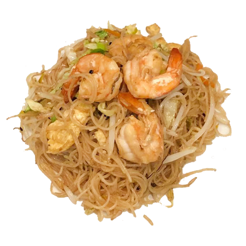 Fideos con gambas