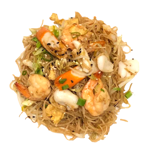 Fideos de ternera gamba