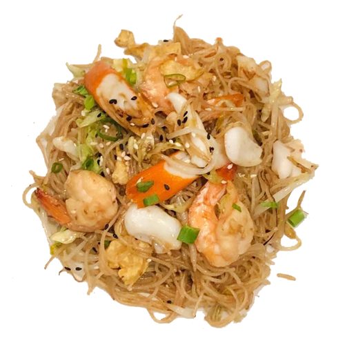 Fideos con mariscos
